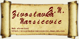 Živoslavka Maršićević vizit kartica